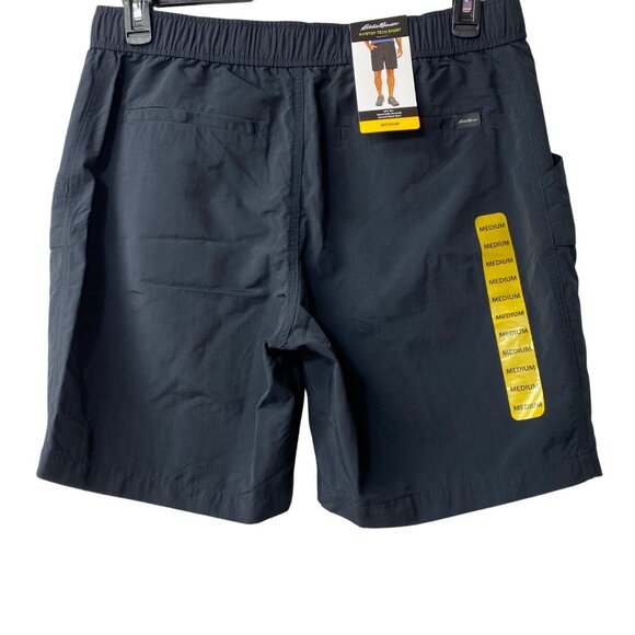Eddie Bauer Mens Ripstop‎ Tech Shorts Medium Elastic Waist Nylon Md  NWT - Picture 5 of 8